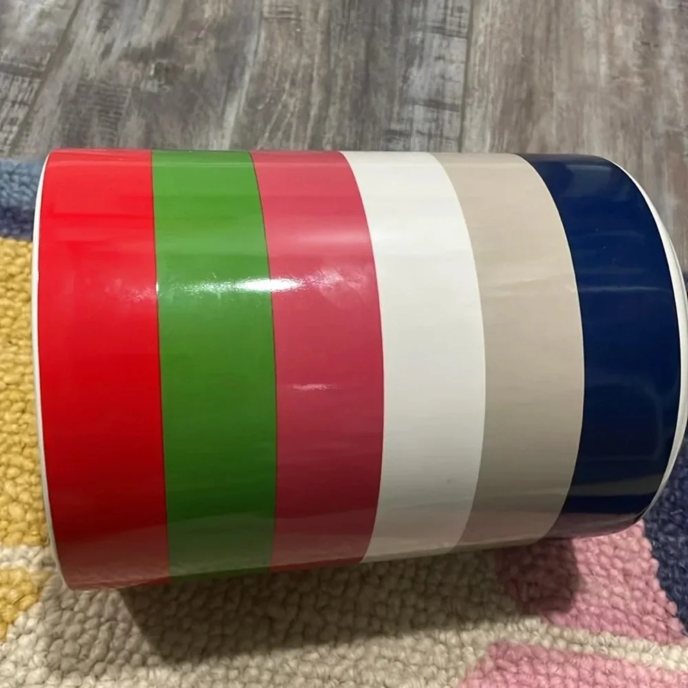 Kate Spade x Lenox Colorblock Stripe Preppy Kitchen Utensil Holder Ceramic